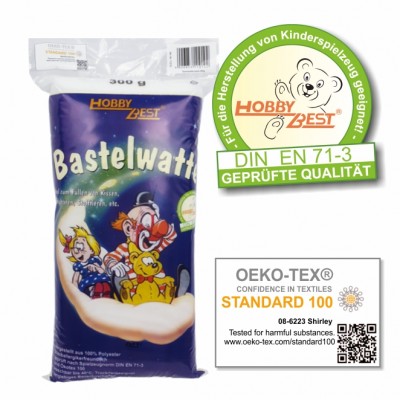 Bastelwatte weiß 300g