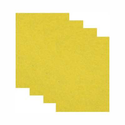 Hartfilz Bastelsets 30 x 42 cm: Set je 4 St. im Beutel gelb