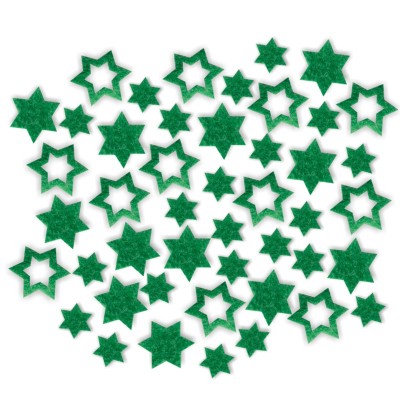 Streudeko Sterne aus Filz 25 g grün