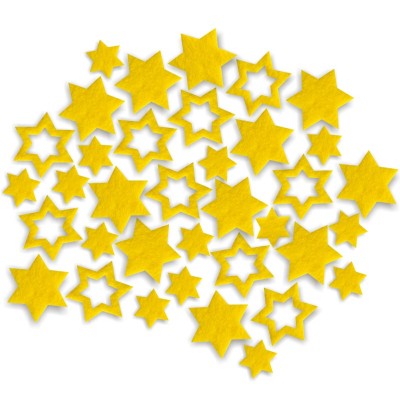 Scattering decoration motive stars made of felt 15 g