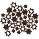 Streudeko Sterne aus Filz 25 g schokobraun