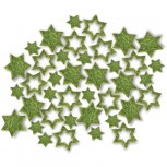 Streudeko Sterne aus Filz 15 g moosgrün 